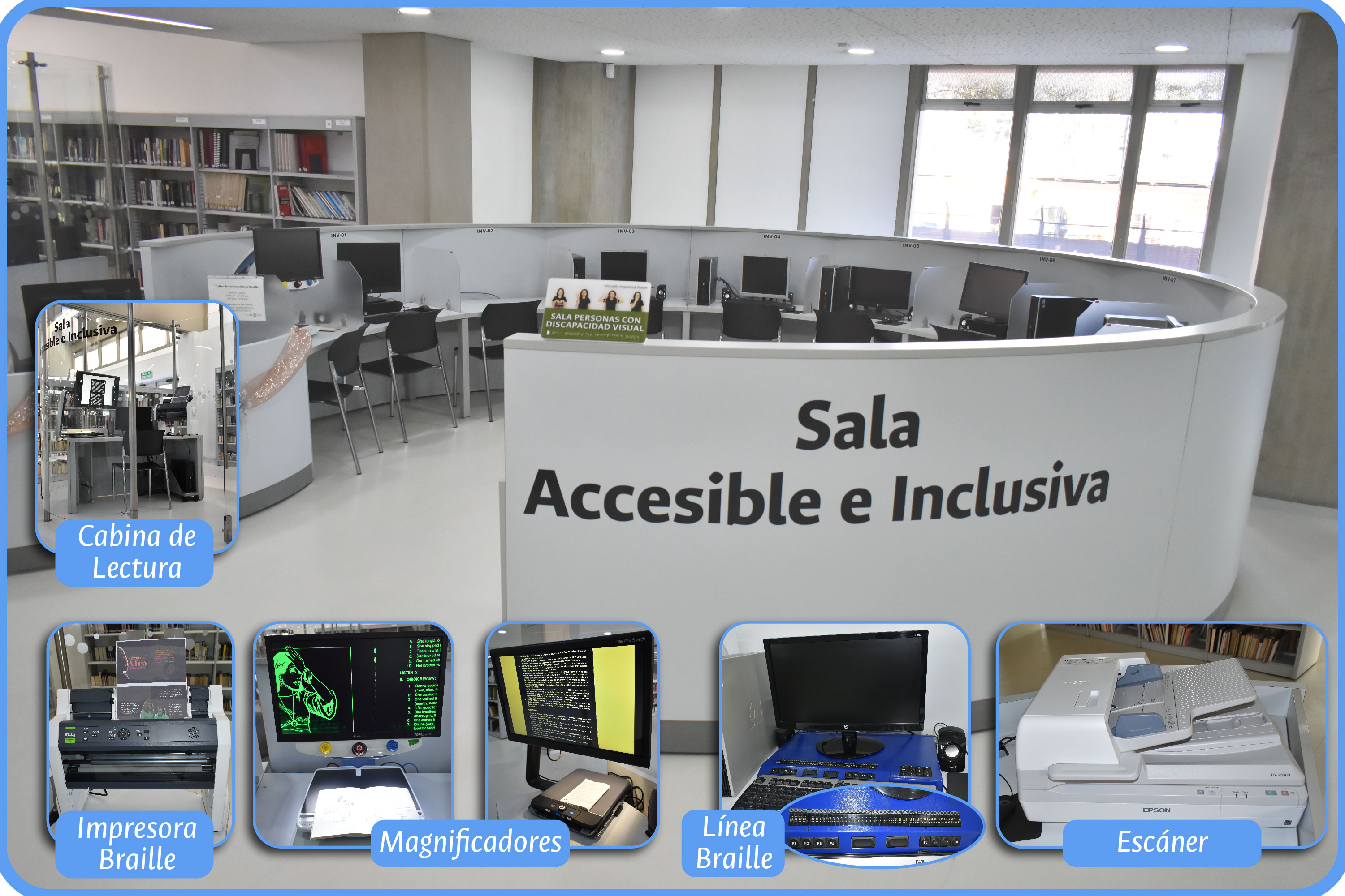 Sala Accesible e Inclusiva que se encuentra en el primer piso de la Biblioteca Gabriel García Márquez - imagen